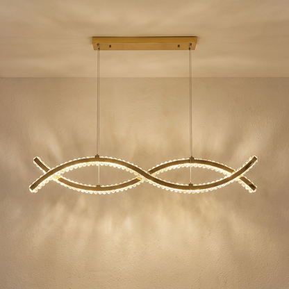 Crystal Wave Chandelier