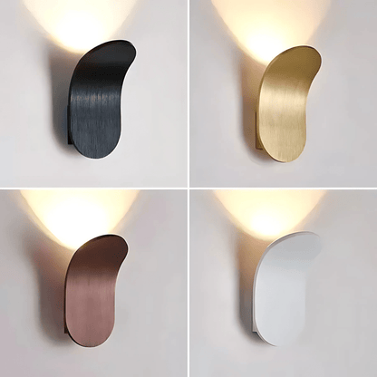 Curved Metal LED Wall Light