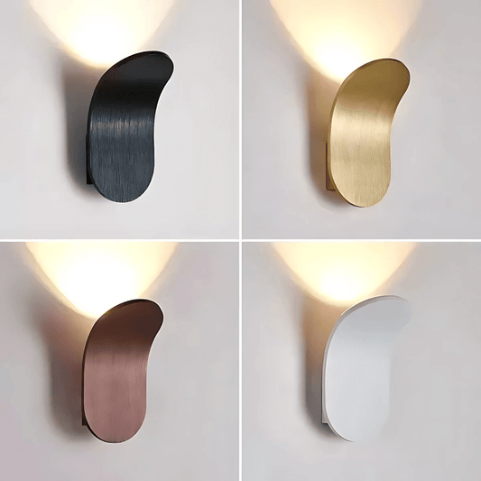 Curved Metal LED Wall Light