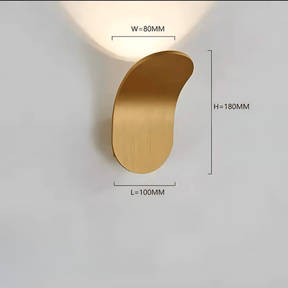 Curved Metal LED Wall Light
