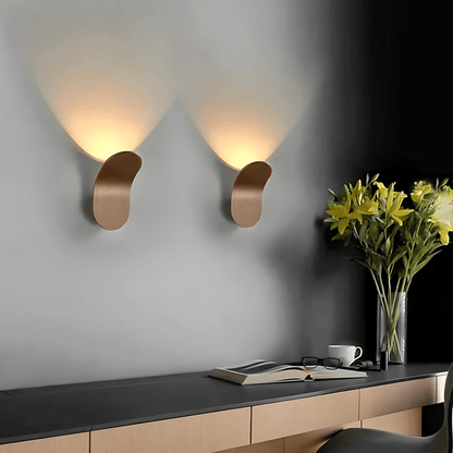 Curved Metal LED Wall Light