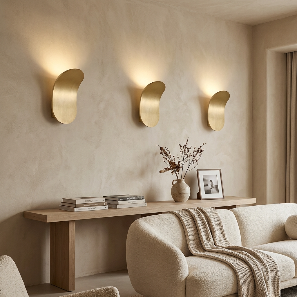 Curved Metal LED Wall Light