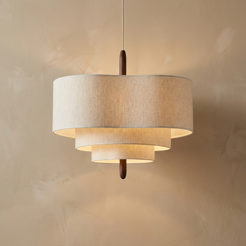 Japanese Wabi Sabi Fabric Chandelier