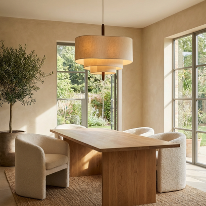Japanese Wabi Sabi Fabric Chandelier