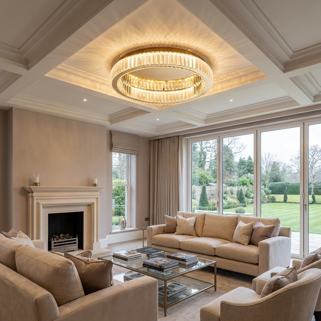 Modern Crystal Circle LED Chandelier