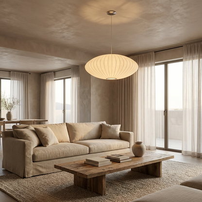 Silk Japanese Wabi Sabi Chandelier