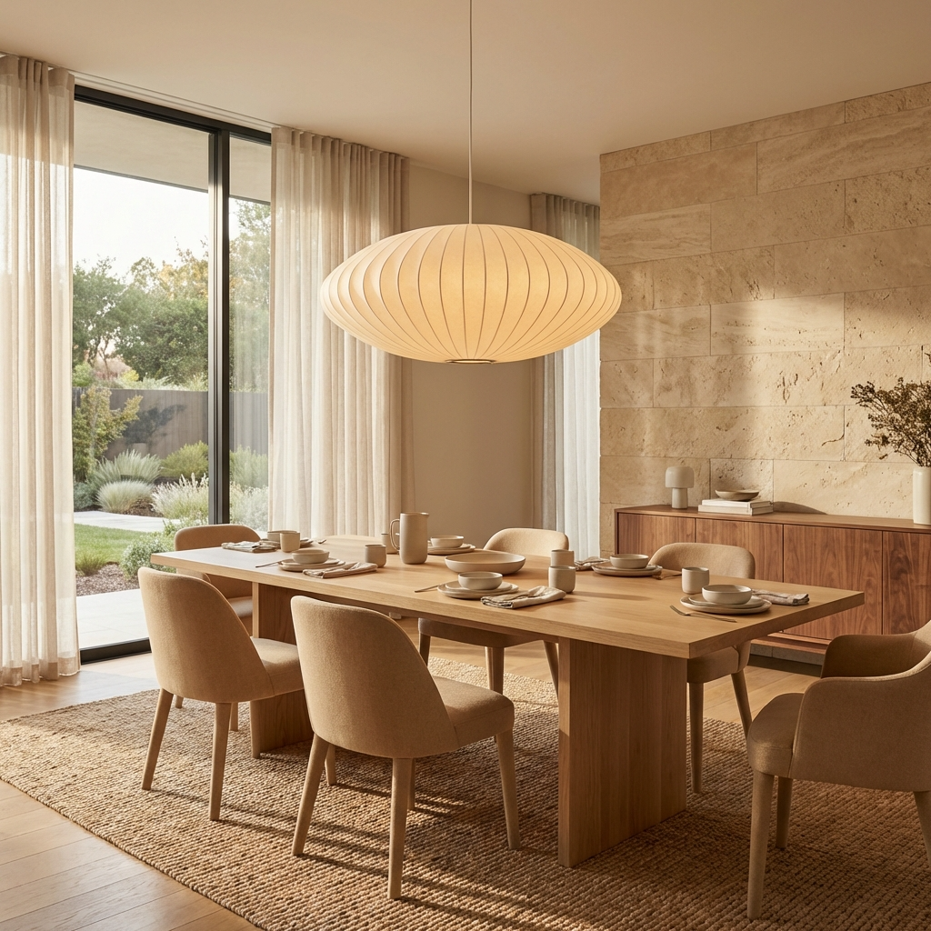 Silk Japanese Wabi Sabi Chandelier