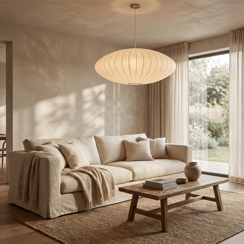 Silk Japanese Wabi Sabi Chandelier