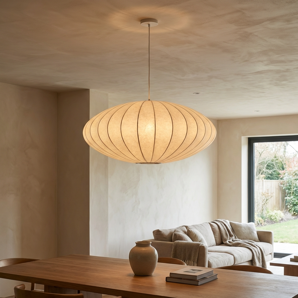 Silk Japanese Wabi Sabi Chandelier