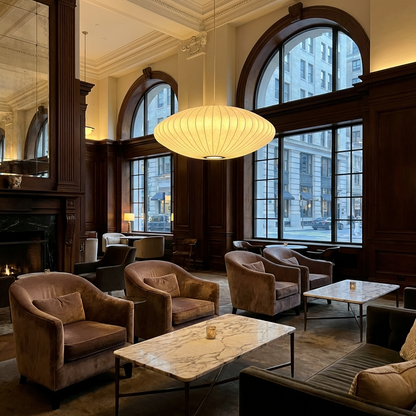 Silk Japanese Wabi Sabi Chandelier