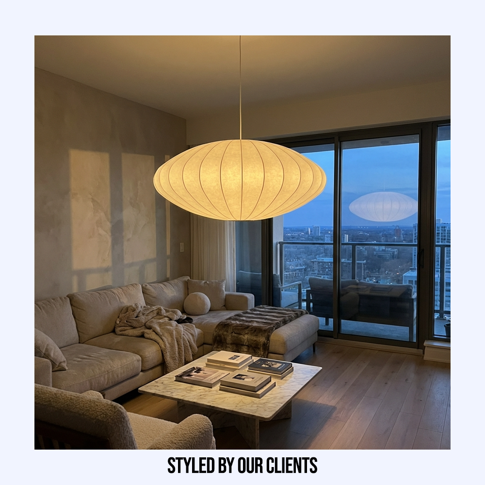 Silk Japanese Wabi Sabi Chandelier