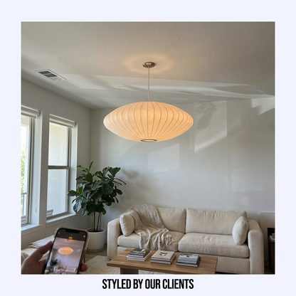 Silk Japanese Wabi Sabi Chandelier