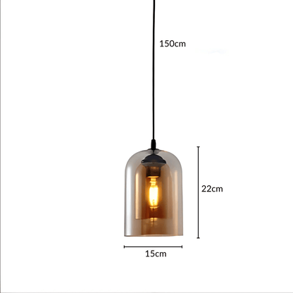 Double Glass Pendant Light