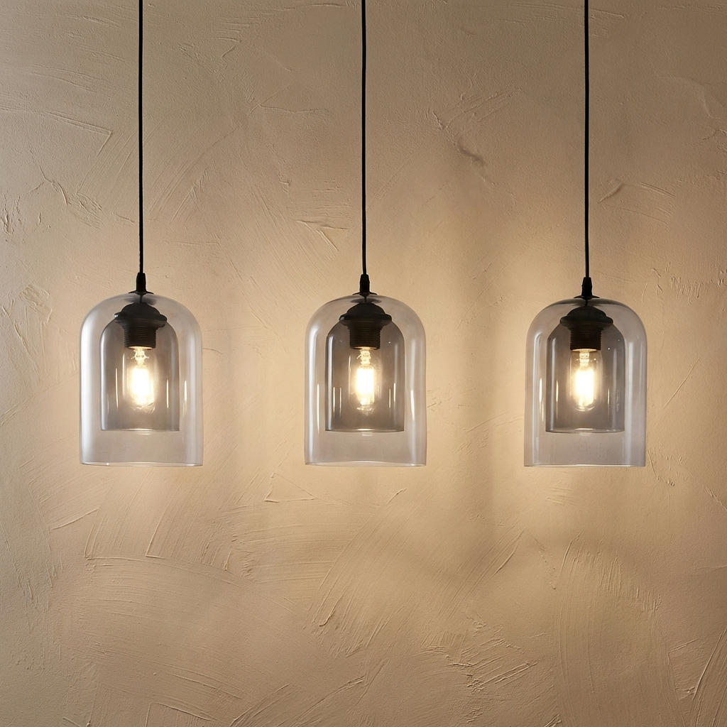 Double Glass Pendant Light