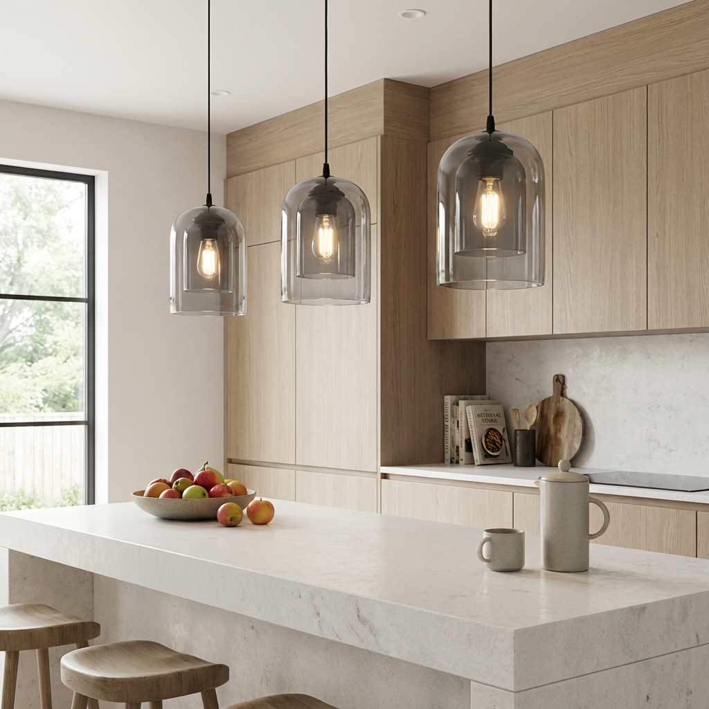 Double Glass Pendant Light