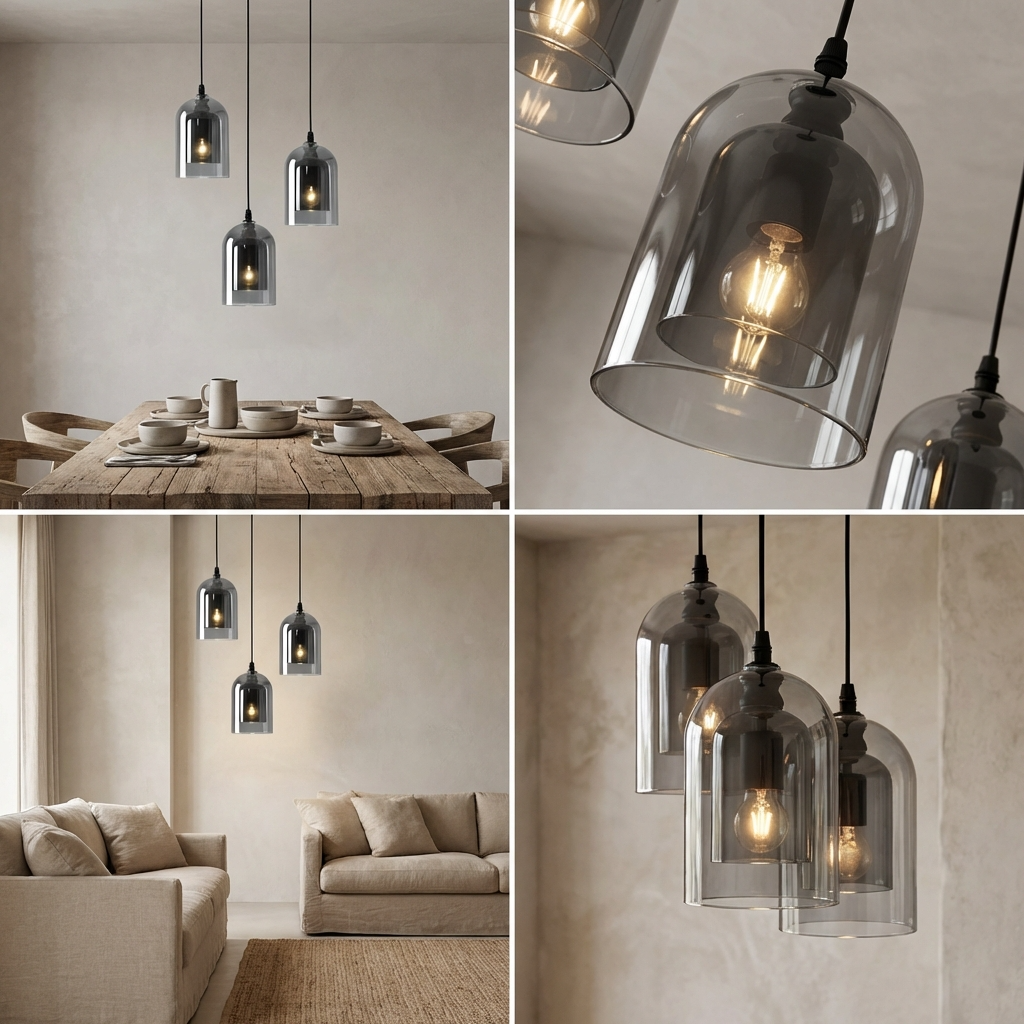 Double Glass Pendant Light