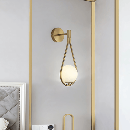 Droplet Gold Or Black Wall Light