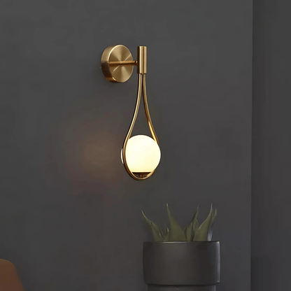 Droplet Gold Or Black Wall Light