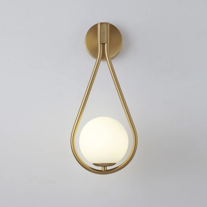 Droplet Gold Or Black Wall Light