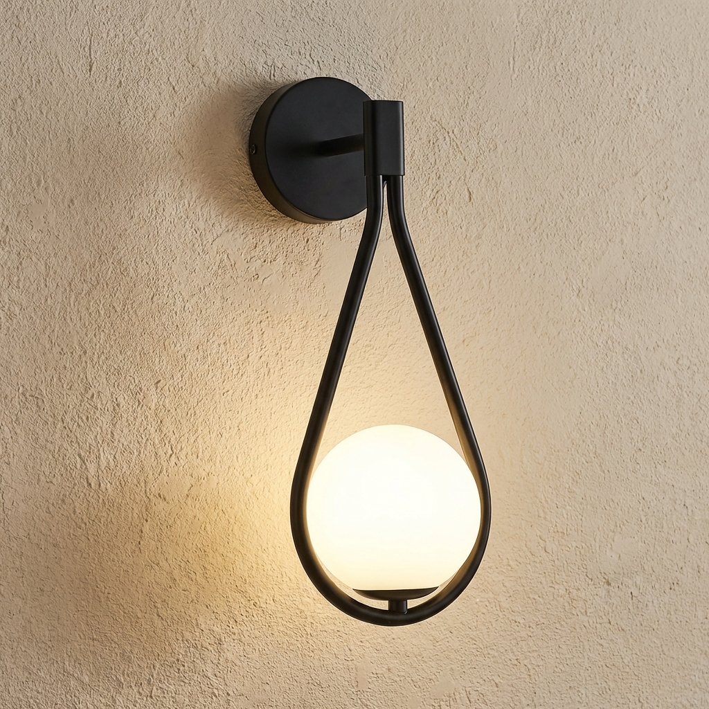 Droplet Gold Or Black Wall Light