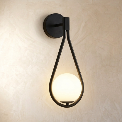 Droplet Gold Or Black Wall Light