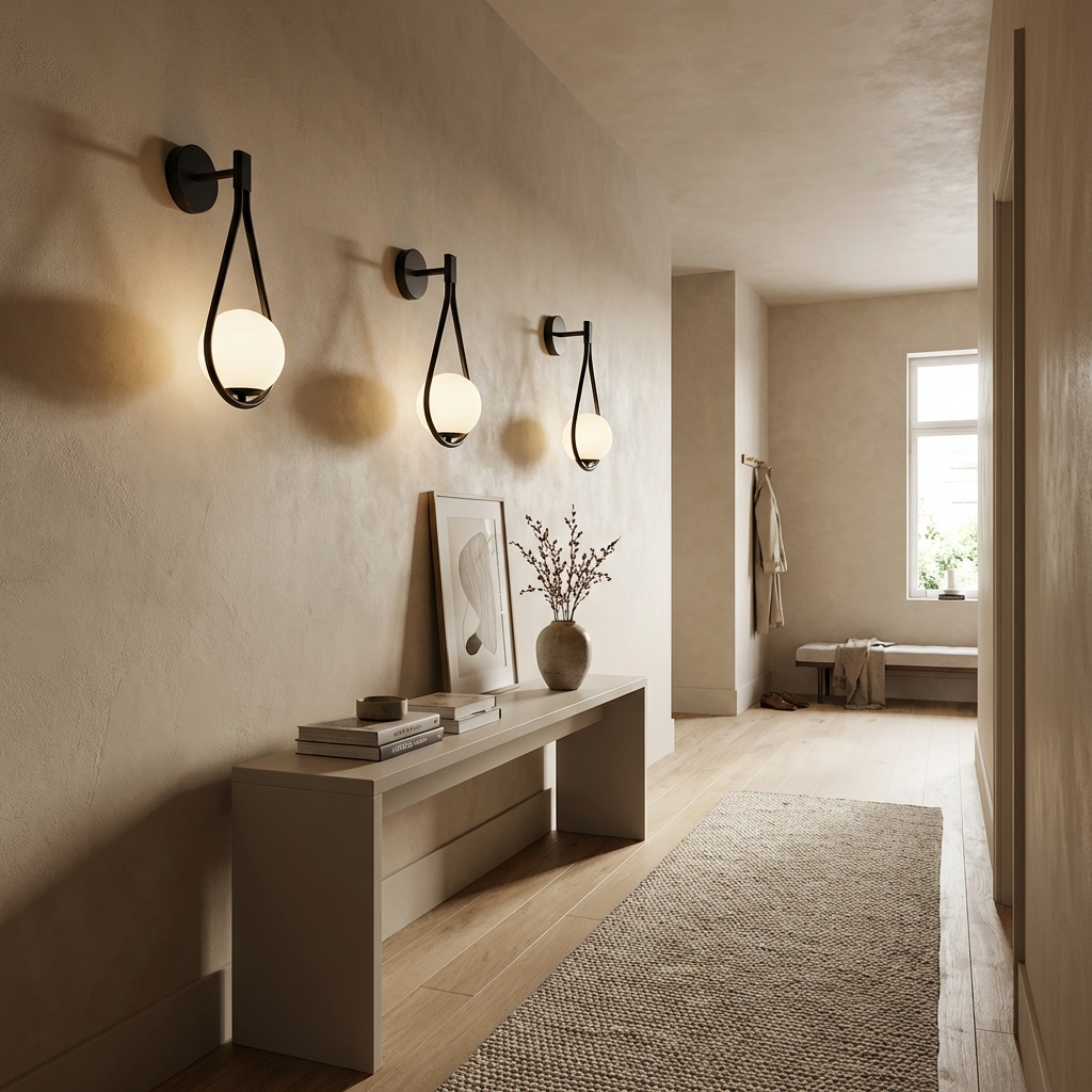 Droplet Gold Or Black Wall Light