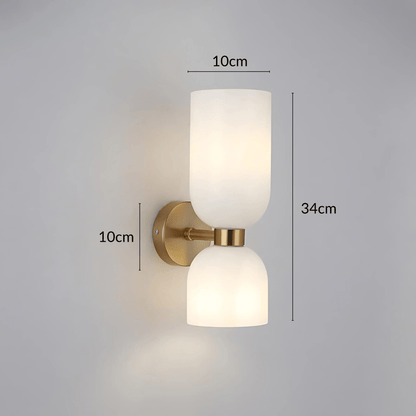 Dual Globe Vertical Wall Light