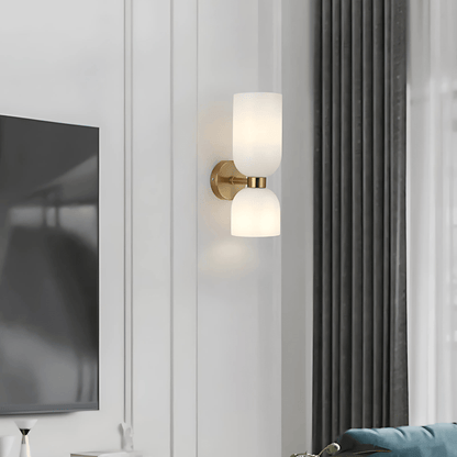 Dual Globe Vertical Wall Light