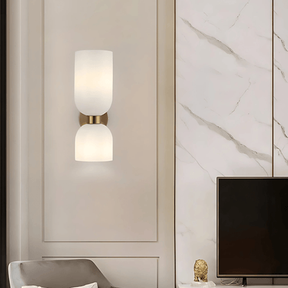 Dual Globe Vertical Wall Light