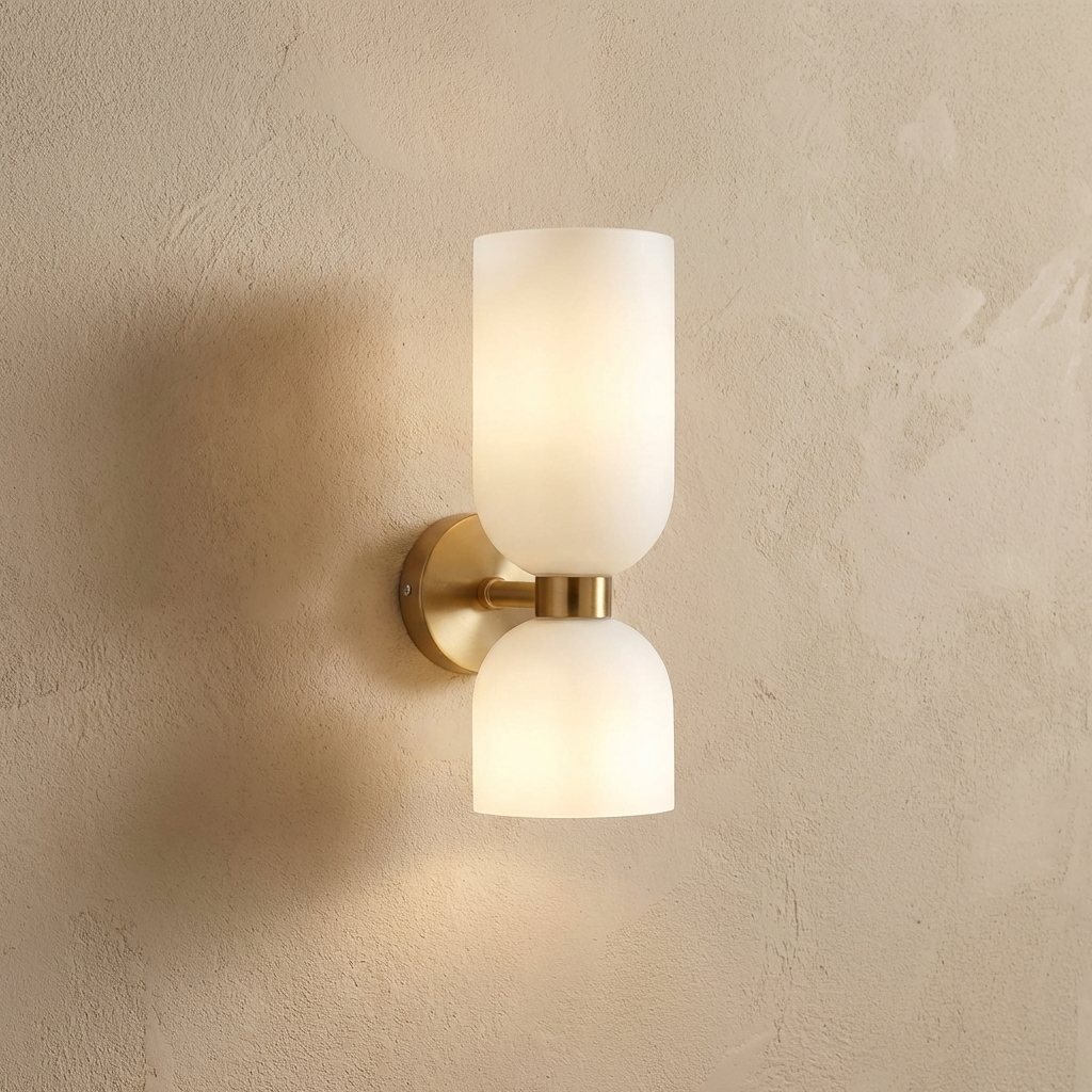 Dual Globe Vertical Wall Light