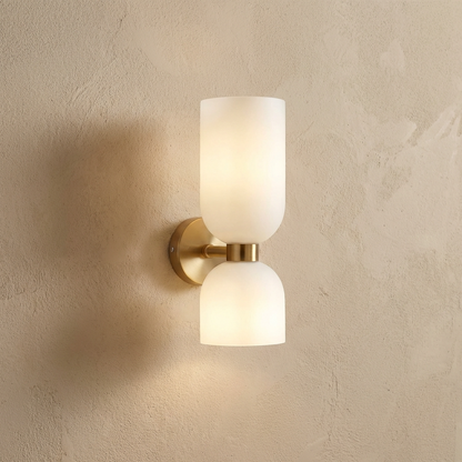 Dual Globe Vertical Wall Light