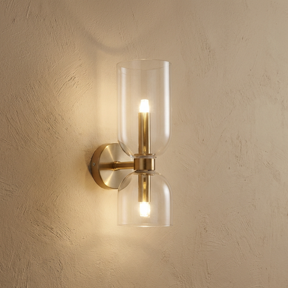 Dual Globe Vertical Wall Light