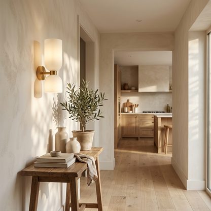 Dual Globe Vertical Wall Light