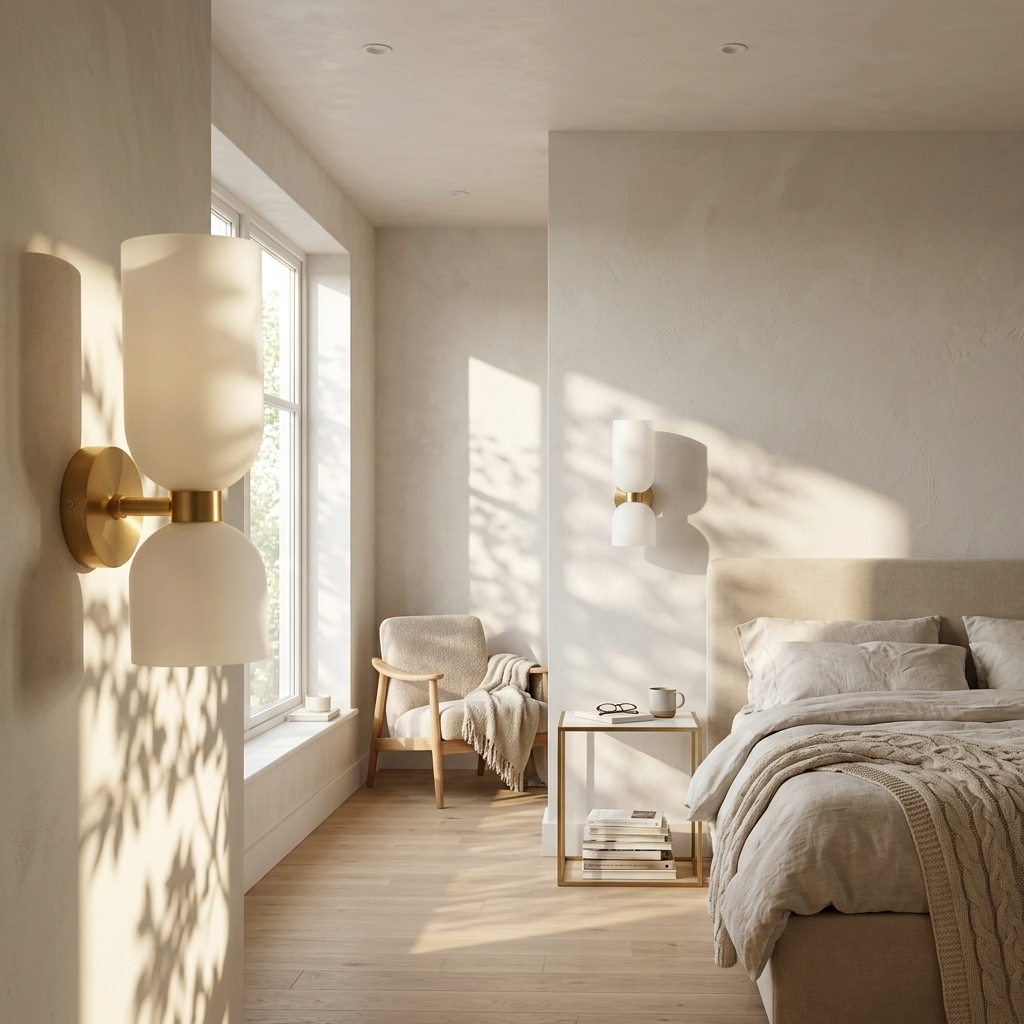 Dual Globe Vertical Wall Light