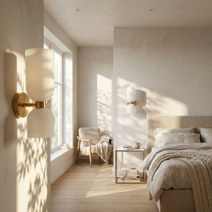 Dual Globe Vertical Wall Light