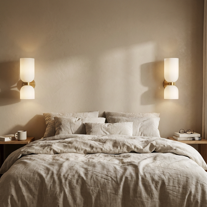 Dual Globe Vertical Wall Light