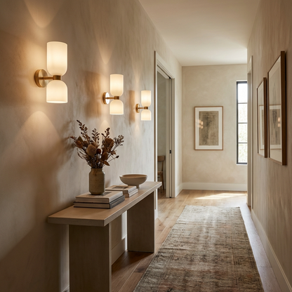 Dual Globe Vertical Wall Light