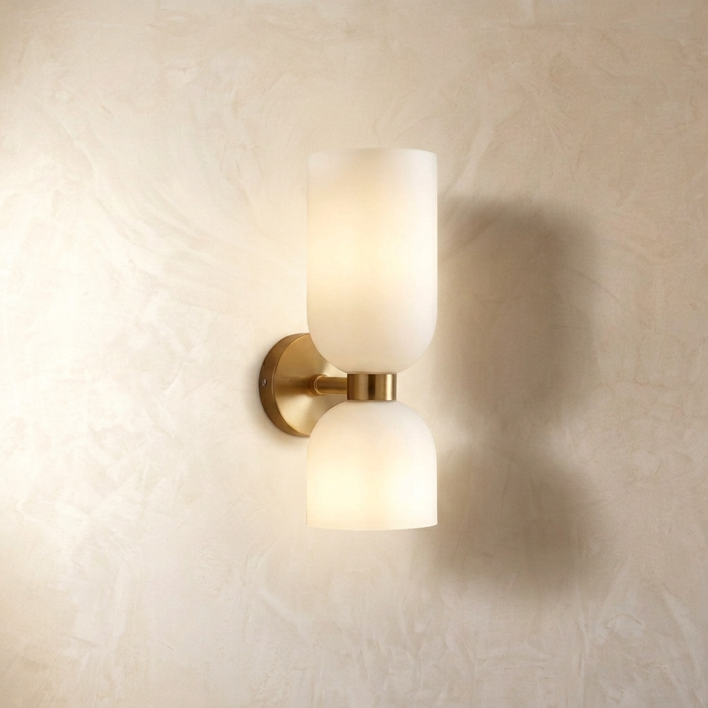 Dual Globe Vertical Wall Light