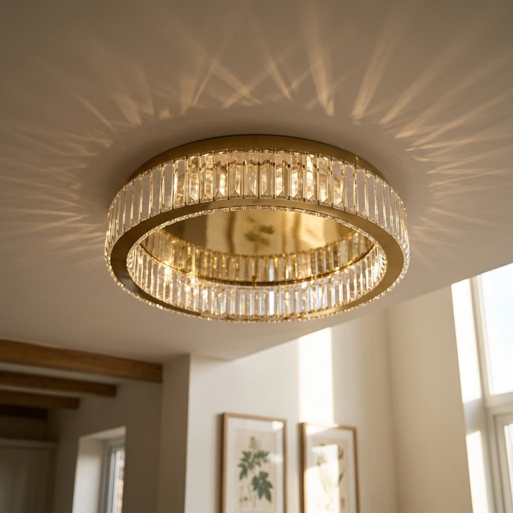 Eclipse Crystal Ceiling Chandelier