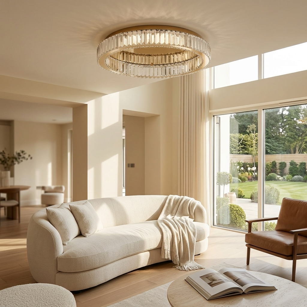 Eclipse Crystal Ceiling Chandelier
