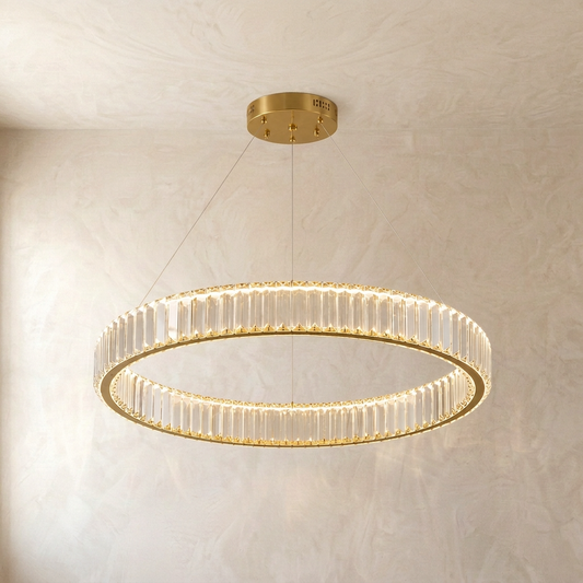Eclipse Crystal Ring Chandelier