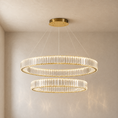Eclipse Crystal Ring Chandelier