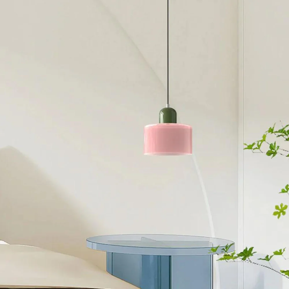 European Retro Glass Ceiling Lamp