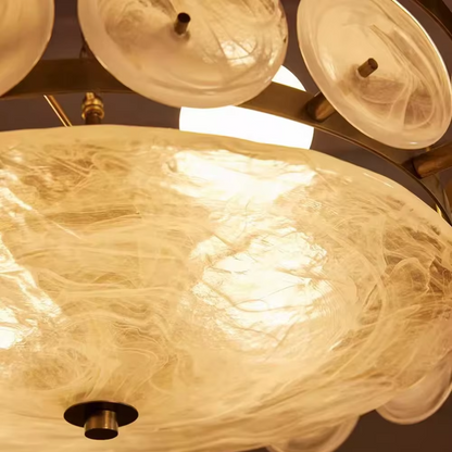 French Bubble Glass Chandelier