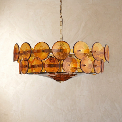French Bubble Glass Chandelier