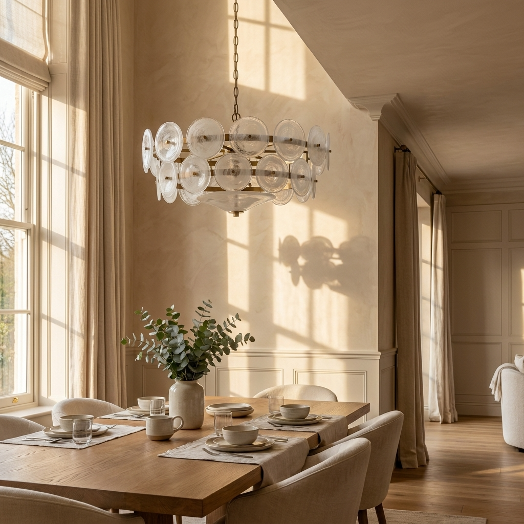 French Bubble Glass Chandelier