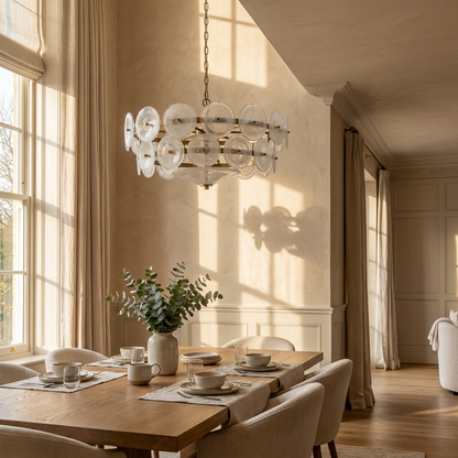 French Bubble Glass Chandelier
