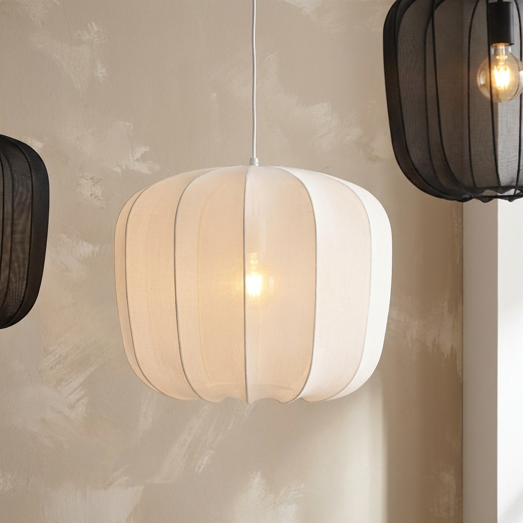French Fabric Apple Pendant Lamp
