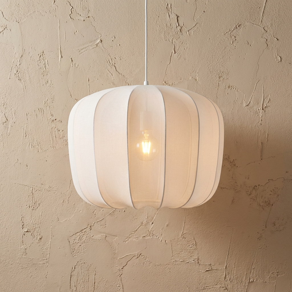 French Fabric Apple Pendant Lamp