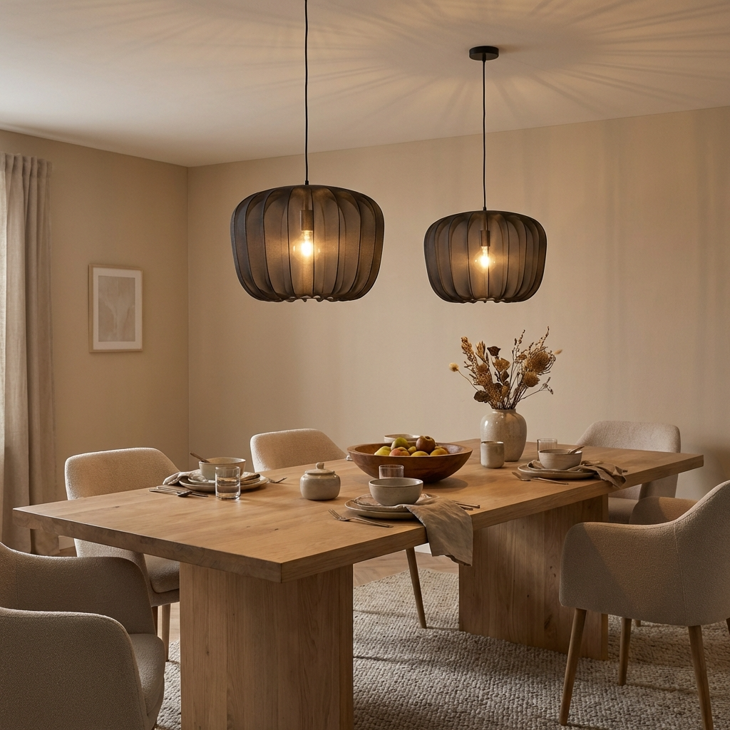 French Fabric Apple Pendant Lamp